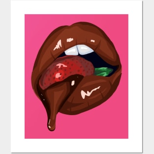 Chocolate Strawberry Posters and Art